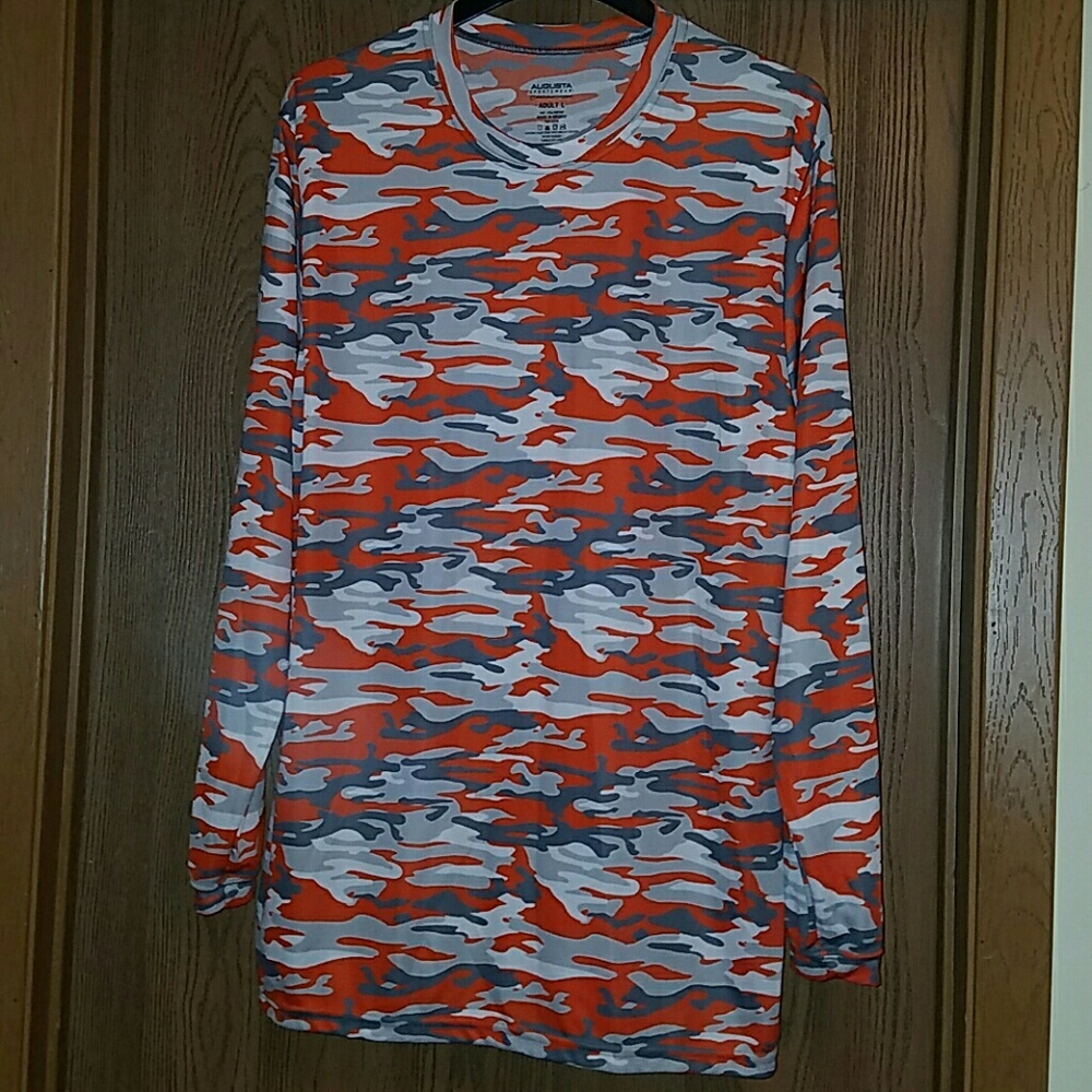 Augusta 1807 Mod Camo Long Sleeve Wicking Tee
